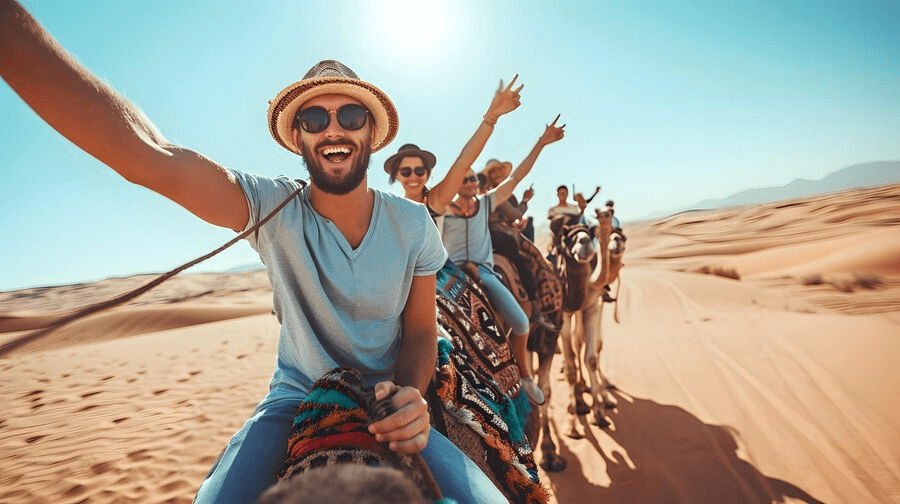Camel riding UAE desert safari