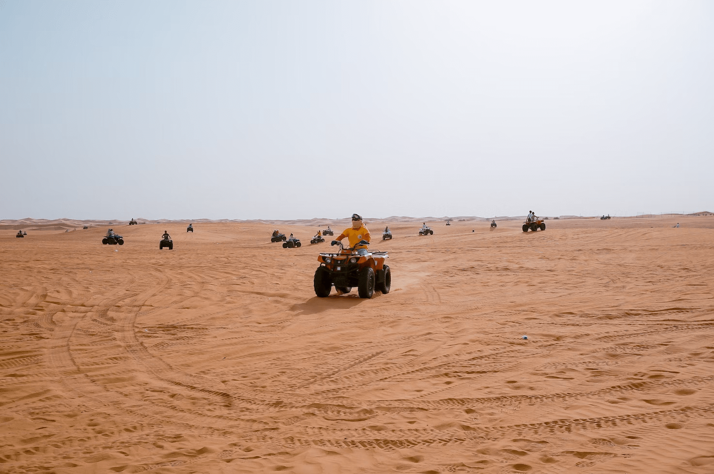 Quad bike riding Abu Dhabi desert safari